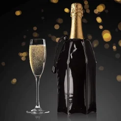 Vacuvin Active Cooler Vacu Vin Champagne Black New