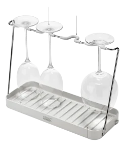 Afdruiprek Joseph Joseph DrySmart Wine Glass Drying Rack Light Stone