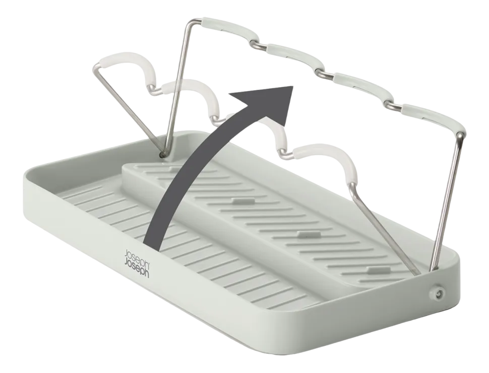 Afdruiprek Joseph Joseph DrySmart Bottle Drying Rack Light Stone
