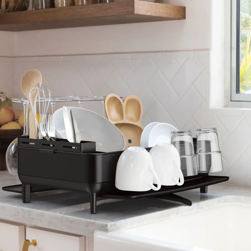 simplehuman Afdruiprek Luxe Zwart Online