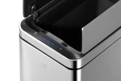 Afvalbak EKO Deluxe Phantom Sensor 45L Zilver