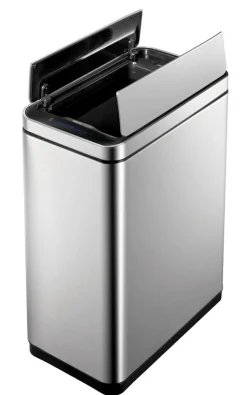 Afvalbak EKO Deluxe Phantom Sensor 45L Zilver