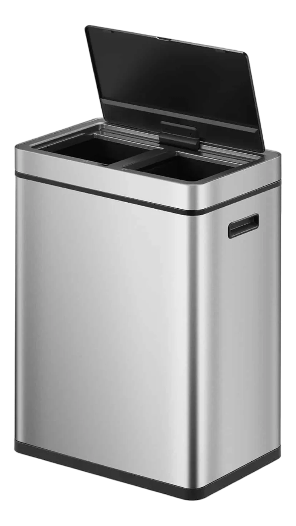 Afvalbak EKO Mirage Plus Sensor 30+30L Mat RVS