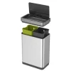 Afvalbak EKO Mirage X Recycle Sensor Bin 20+20L Mat RVS