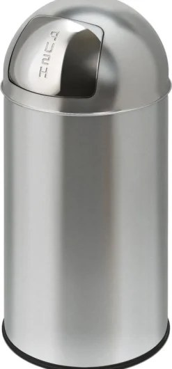 Afvalbak EKO Pushcan Mat RVS 40L