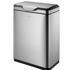EKO Afvalbak Recycle Touch Pro 20L + 20 L Zilver Clearance