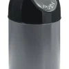 Afvalbak Met Pushdeksel En Binnenemmer Metallic Zilver 30L