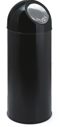 Huismerk Afvalbak Met Pushdeksel Zwart 55L Clearance