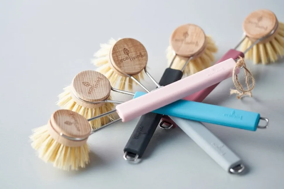 Afwasborstel Eco Living Met Vervangbare Kop Roze