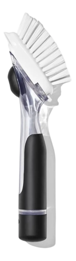 Afwasborstel met zeepdisp. OXO Good Grips Zwart