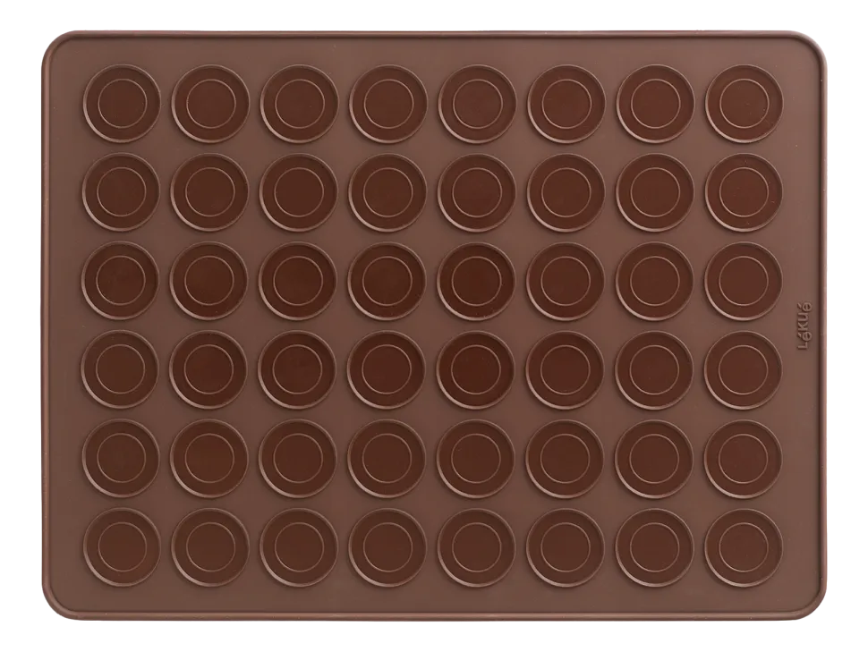 Bakplaat Lékué Bakmat 24 Macarons 40 cm Brown