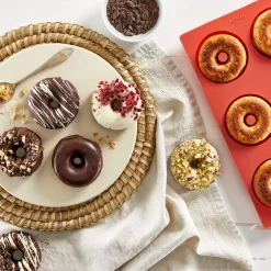 Lekue Bakvorm Lékué 6 Donuts of Bagels Siliconen Black Discount