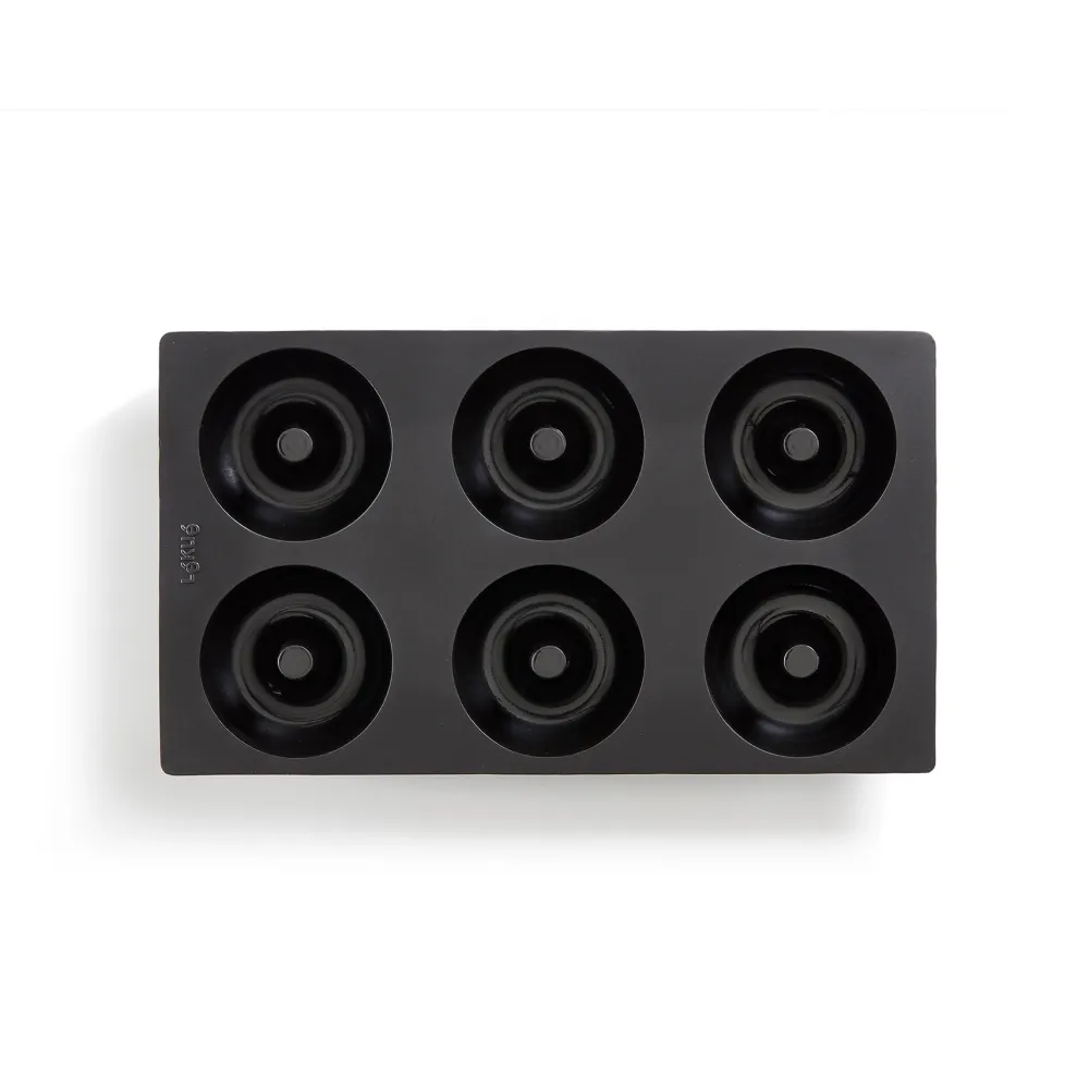 Lekue Bakvorm Lékué 6 Donuts of Bagels Siliconen Black Discount