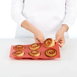 Lekue Bakvorm Lékué 6 Donuts of Bagels Siliconen Black Discount