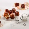 Bakvorm Lékué 8 Mini Cannelés Bordelais Siliconen Black