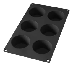 Bakvorm Lékué 6 Muffins Siliconen Black