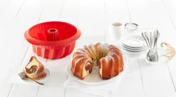 Bakvorm Lékué Savarin 22 cm Siliconen Black