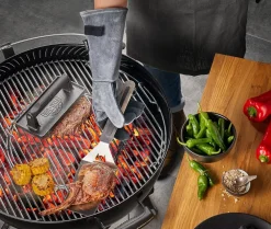 Gefu Barbecuehandschoenen BBQ Leer Grijs Hot