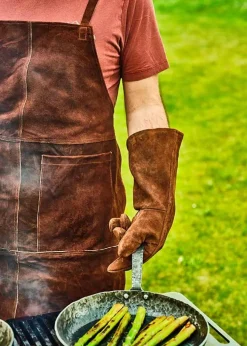 Barbecue Handschoenen White Fire Leder