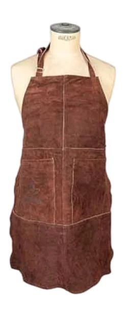 Barbecueschort White Fire Leder