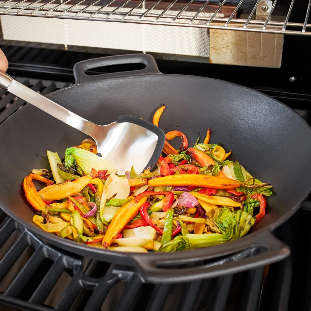 Rosle Barbecue Wokpan Vario Zwart Discount