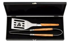 Laguiole Style de Vie BBQ Set Luxury Line Olijfhout (2-delig) Best