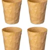 Beker Koziol Bio-Circulair Club S 2.0 Nature Wood 250 ml (4-Delig)