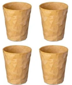 Beker Koziol Bio-Circulair Club S 2.0 Nature Wood 250 ml (4-Delig)