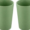 Beker Koziol Bio-Circulair Connect Nature Leaf Green 350 ml (2-Delig)