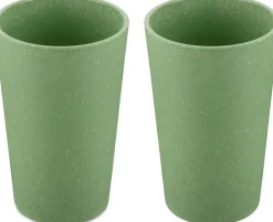 Beker Koziol Bio-Circulair Connect Nature Leaf Green 350 ml (2-Delig)