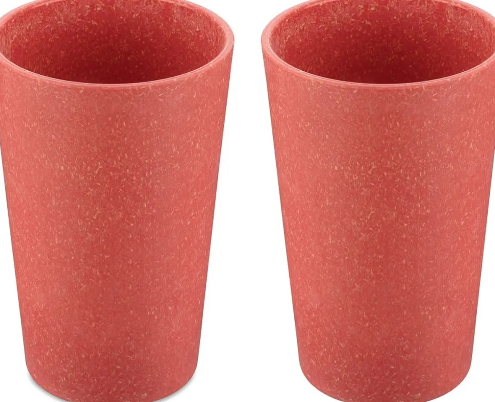 Beker Koziol Bio-Circulair Connect Nature Coral 350 ml (2-Delig)