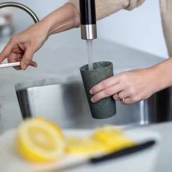 Koziol Beker Bio-Circulair Connect Nature Ash Grey 350 ml (2-Delig) Outlet