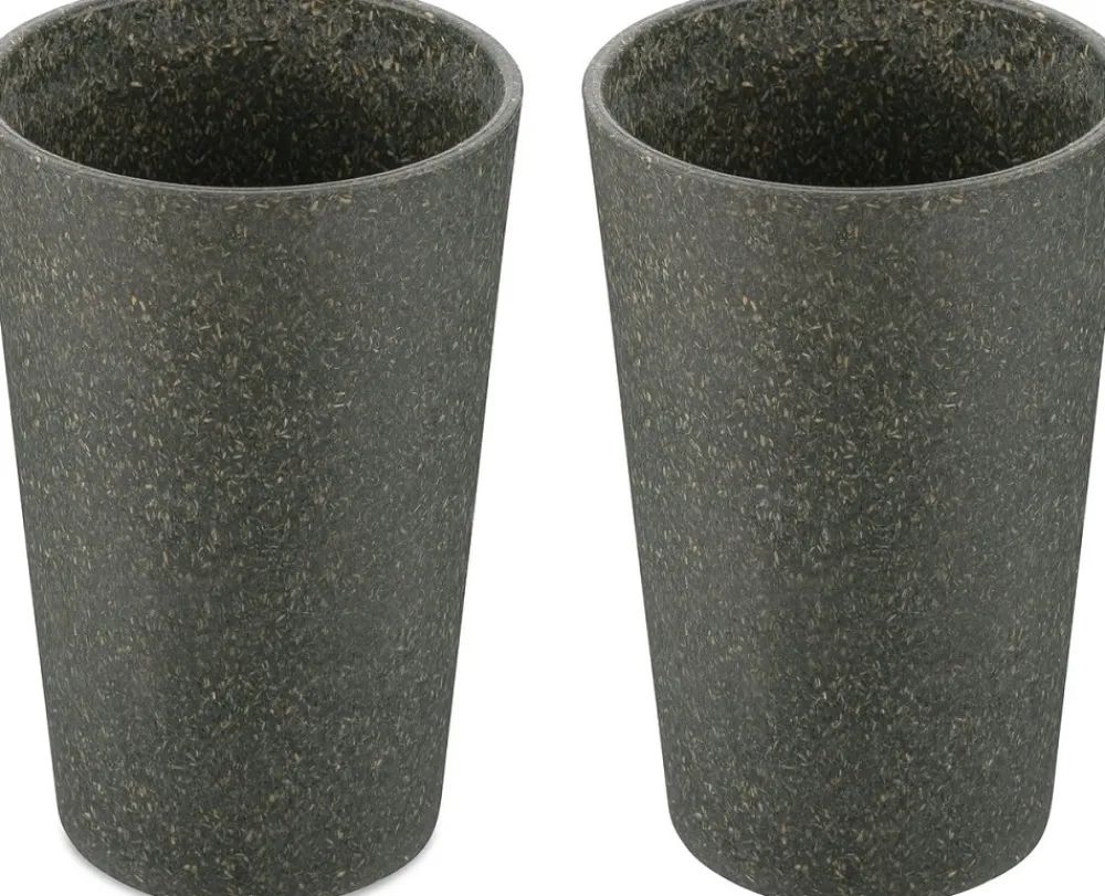 Koziol Beker Bio-Circulair Connect Nature Ash Grey 350 ml (2-Delig) Outlet