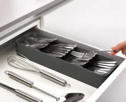 Bestekorganizer Joseph Joseph Duo In-drawer Cutlery Tray Grijs