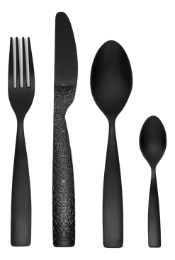 Alessi Bestekset Dressed En Plein Air Black (4-Delig)