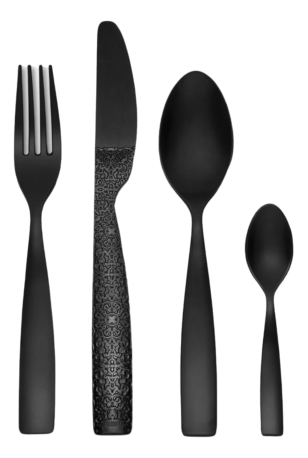 Alessi Bestekset Dressed En Plein Air Black (4-Delig)