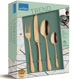 Bestekset Amefa Austin Gold (24-delig)