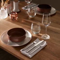 Bestekset Amefa Felicity Hammered Black (24-delig)