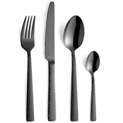 Bestekset Amefa Felicity Hammered Black (24-delig)