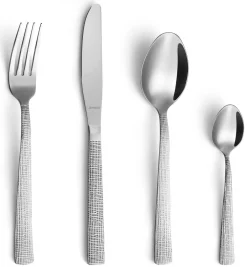 Amefa Bestekset Linen Zilver (24-delig) Best