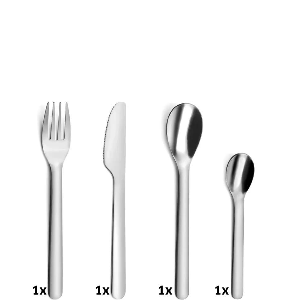 Bestekset Amefa Mobil Zilverkleurig (4-Delig)