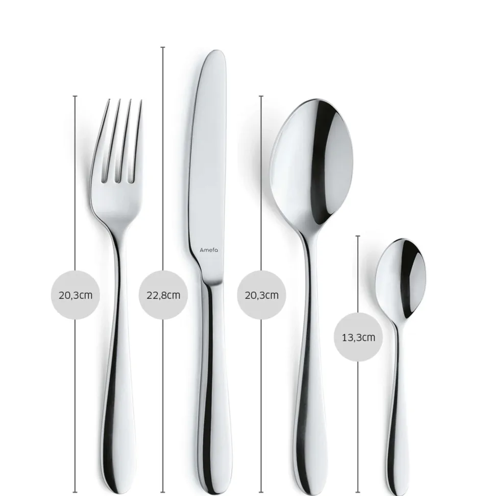 Bestekset Amefa Oxford Zilver (24-delig)