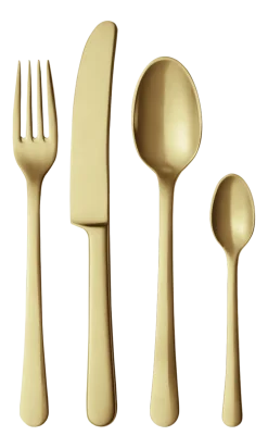 Georg Jensen Bestekset Copenhagen Giftbox Matte Gold (Set van 4)