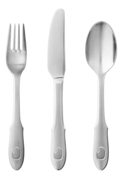 Bestekset Georg Jensen Kids Elephant RVS Glanzend (3-delig)