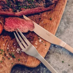 Bestekset Hofats Steak Zilver (set van 8)