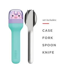 ZOKU Bestekset Junior in Houder Unicorn (3-delig) Best