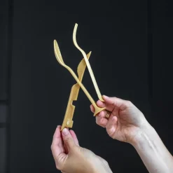 Bestekset Koziol Bio-Circulair Klikk Pocket Nature Wood (3-Delig)