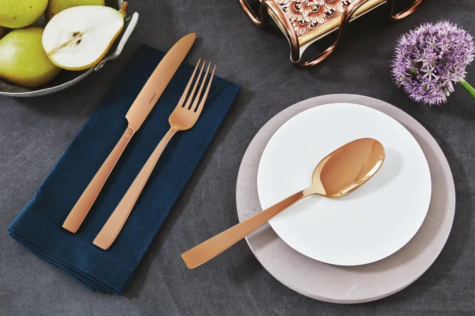 Bestekset Sambonet Flat PVD Copper (30-Delig)