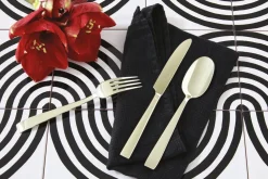 Bestekset Sambonet Flat PVD Champagne (24-Delig)