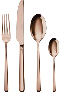 Bestekset Sambonet Linear PVD Copper (24-Delig)